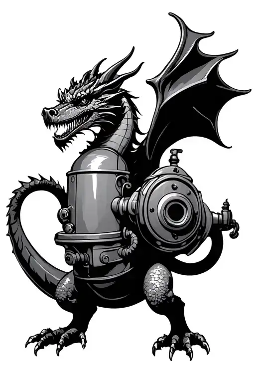 Euro Dragon Hikding Scuba Tank And Fire Hydrant