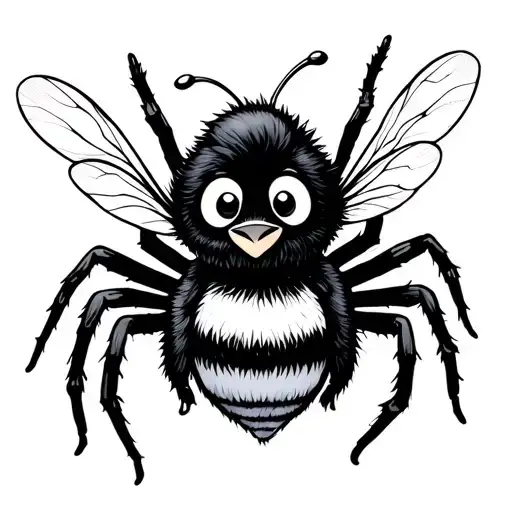 Fuzzy Penguin Cute Bubble Bee Tea Sewing Spider