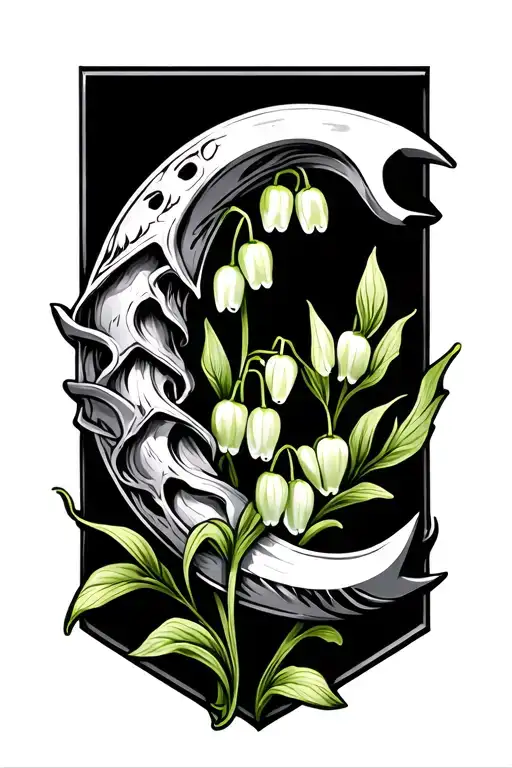 Crescent Wrench Wrapped With Lily Of The Valley