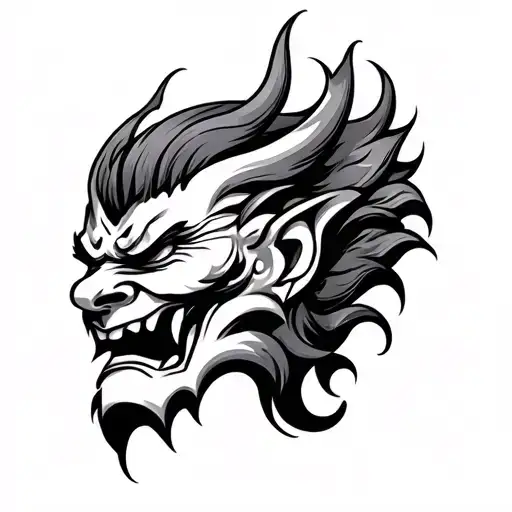 Oni Mask But Gay Man