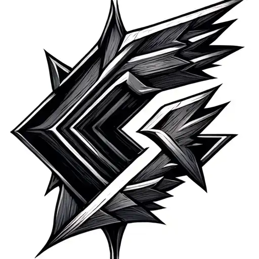 Arrow Made With Lines