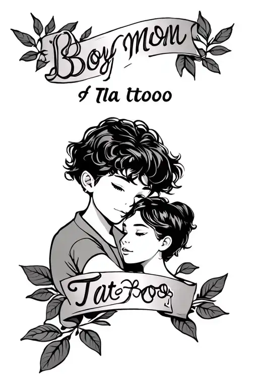 Boy Mom Tattoo With Names