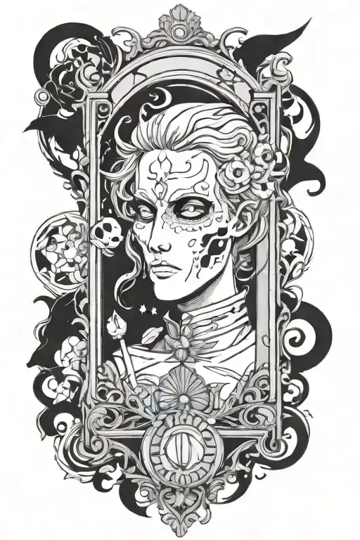 Persona 3 Death Tarot Card