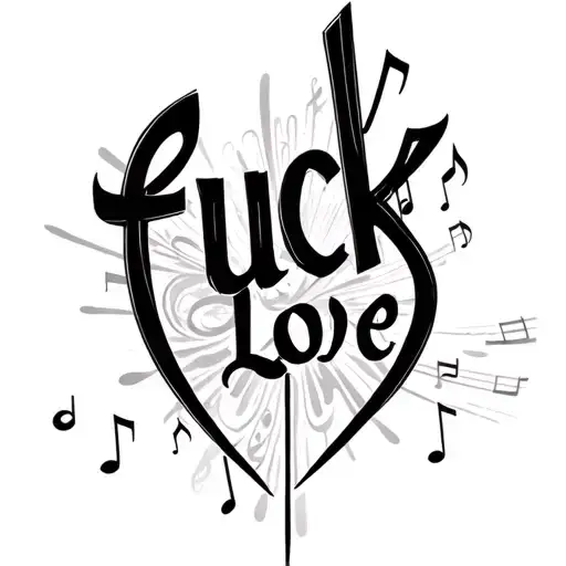 Fuck Love Writing Musical Notes