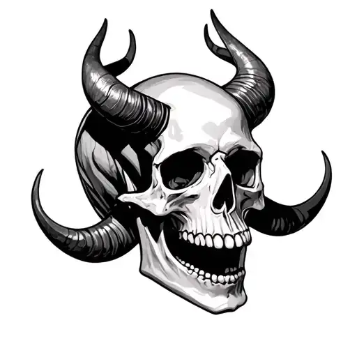 Skull With Horns