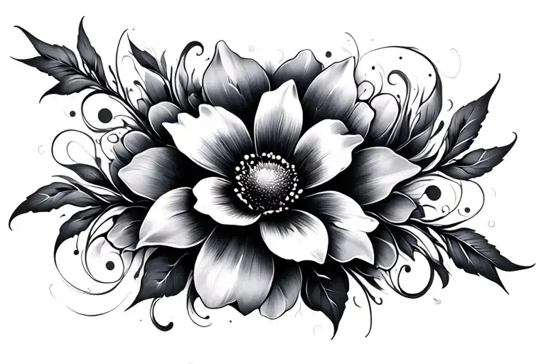 Abstract Flowy Flower