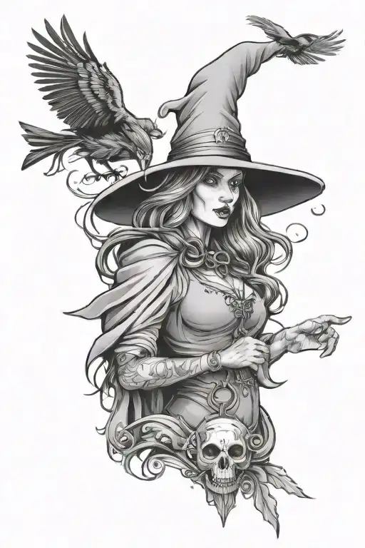 Witch With Crow