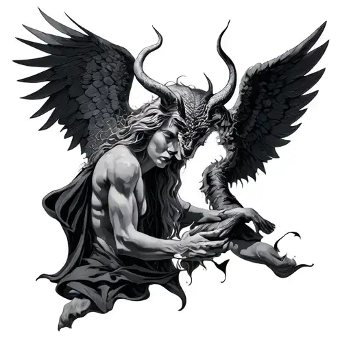 Something About God Killing The Devil Half Angel