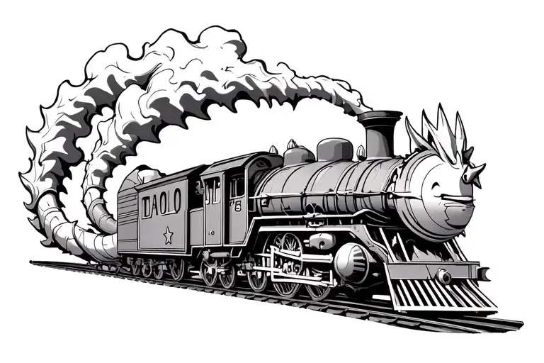 Propeller Steam Train Climbing Plant Dragon Ball With 4 Stars