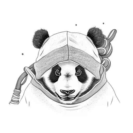 Panda Wearing Sweater