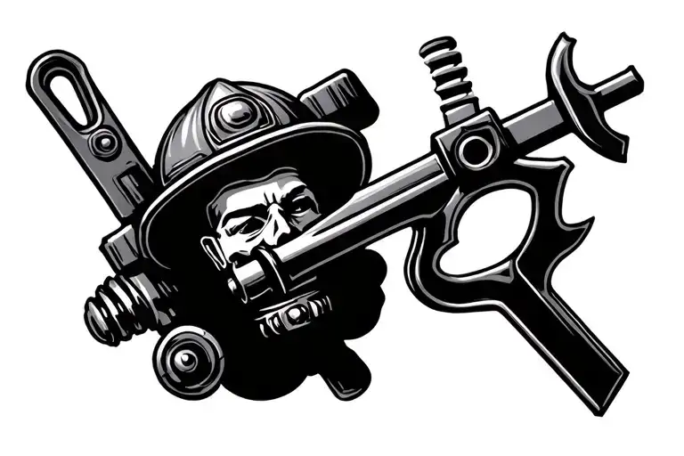 A Tool A Firefighter Uses And Something Typical For A Soldier