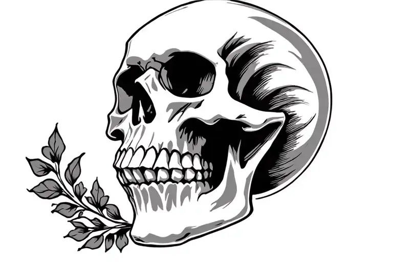 Skull Side Profile Traditional