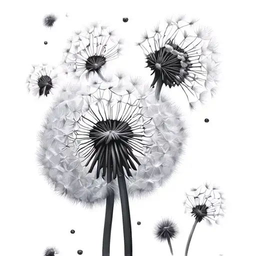 Dandelion Flowers And 3 Papolons