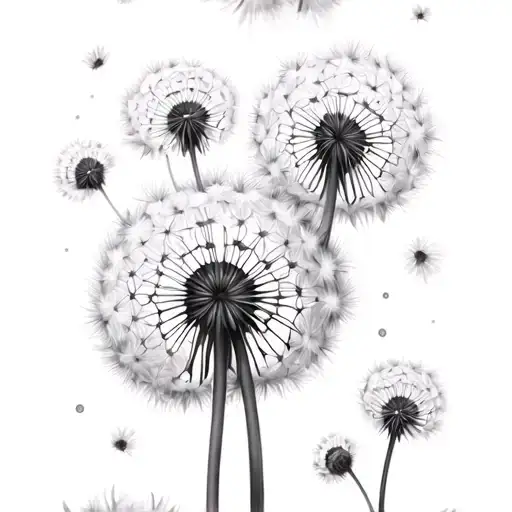 Dandelion Flowers And 3 Papolons