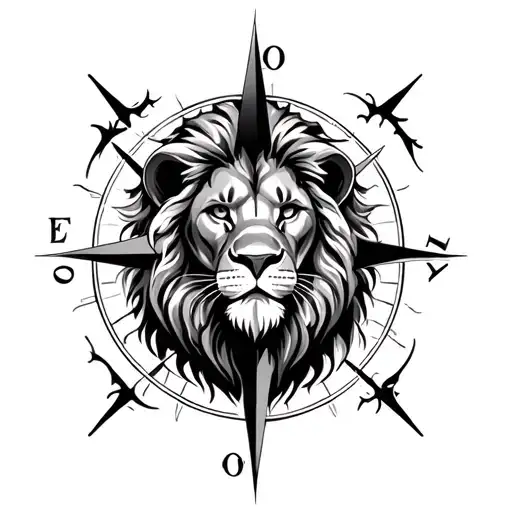 Lion And Compass