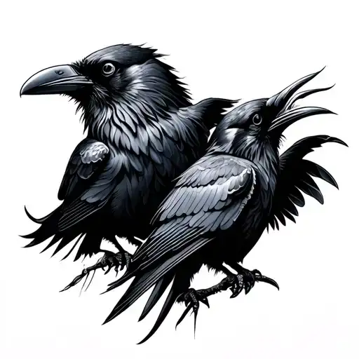 2 Black Ravens