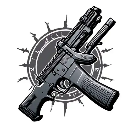 Galil Ace 21 Rifle Masada 9Mm And Anchor Connected