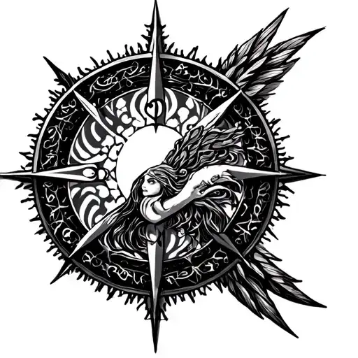 Vegvisir Female Symbols