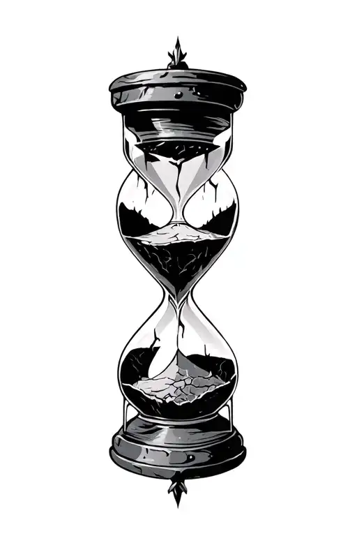 Hourglass Cracked