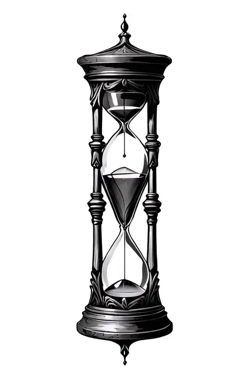 Hourglass Filled With Time