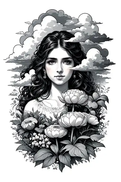 Tend The Garden With Clouds Surrounding