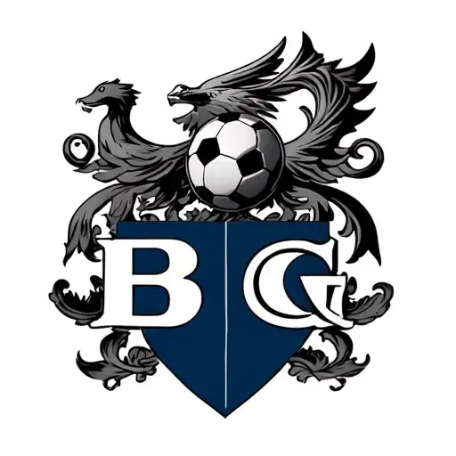 Family Crest That Has A B & G That Involves The Navy And Soccer