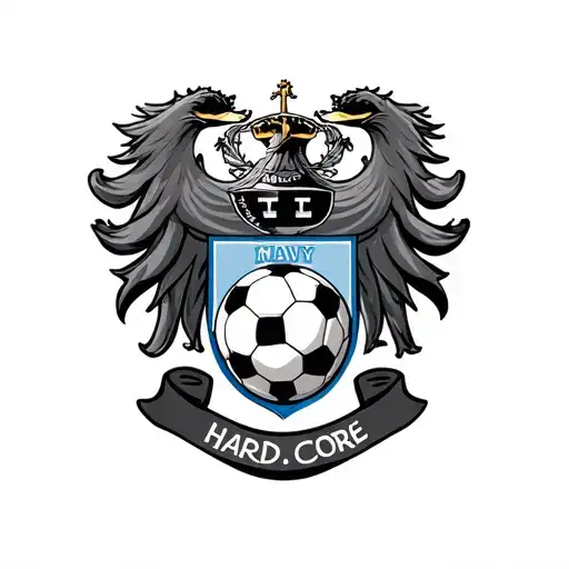 Family Crest That Involves The Navy And Soccer That's Hard Core