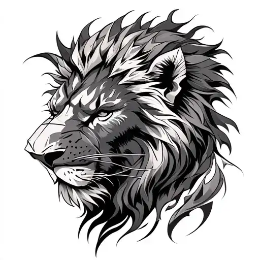 A Warrior With Human Body And Lion Head