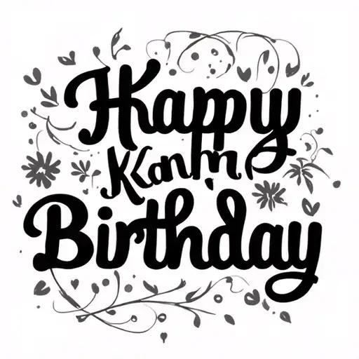 Words Karina Happy Birthday