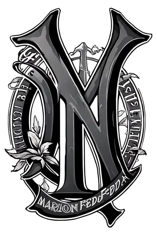 Ny Symbol Intertwined With My Father Name Marlon Fedd Sr