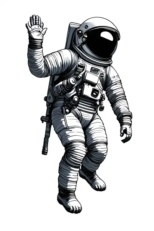 Astronaut Floating