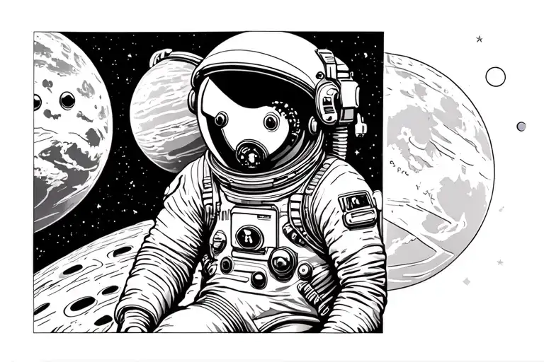 Coverup Space With Astronaut Suit