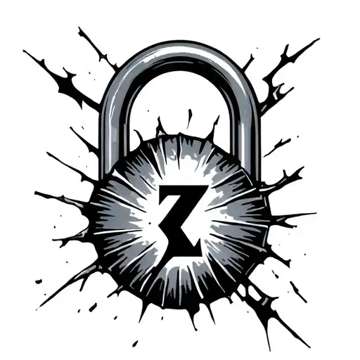 Broken Lock With Z