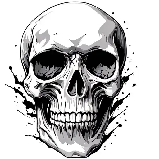 Faded Skull Wearing