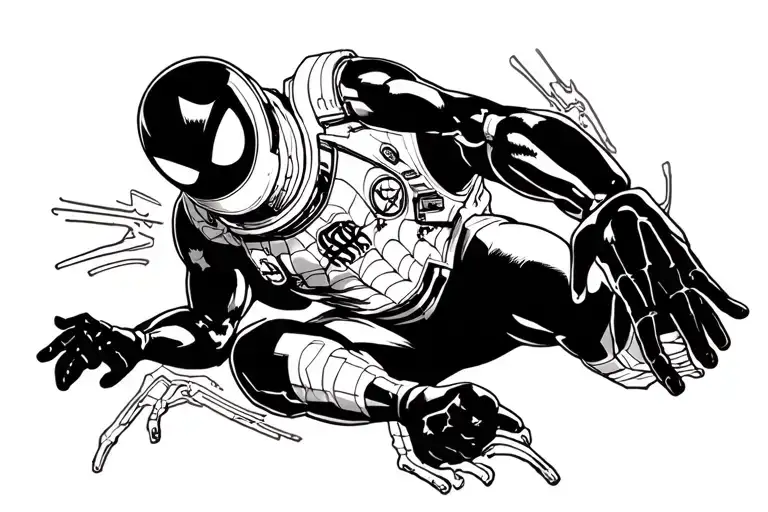 Coverup Space With Astronaut Suit Spider Man Spidey Sense