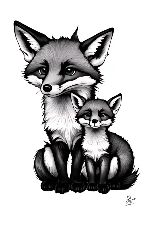 Fox And Cub