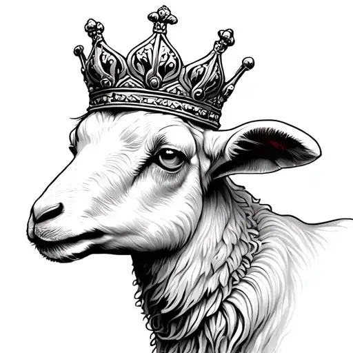 Lamb With Crown