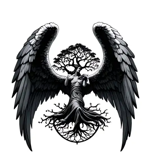Maskulin Angel And Tree Of Life