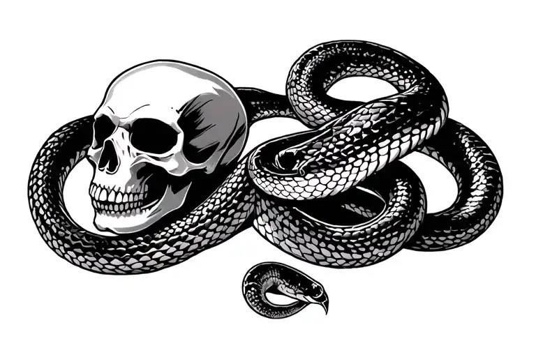 Skull And Snake