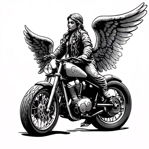 Motorcycle Angel Handlebar Motorcycle