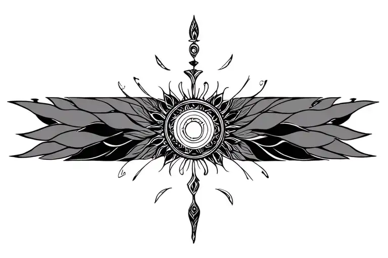 Virgo And Aquarius Symbol Mandela Style Mixed