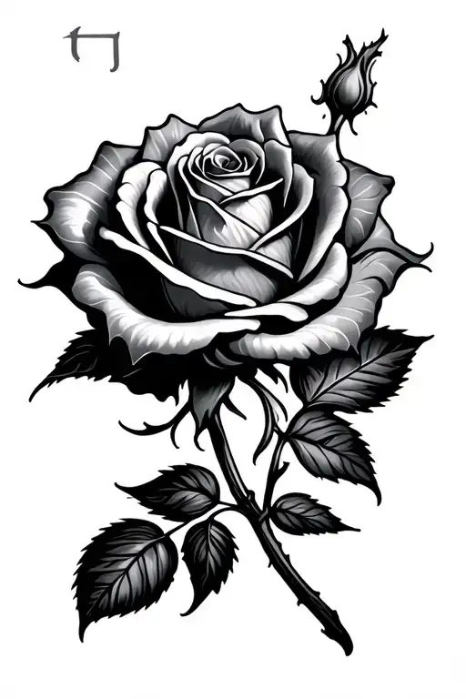 Rose With Letters