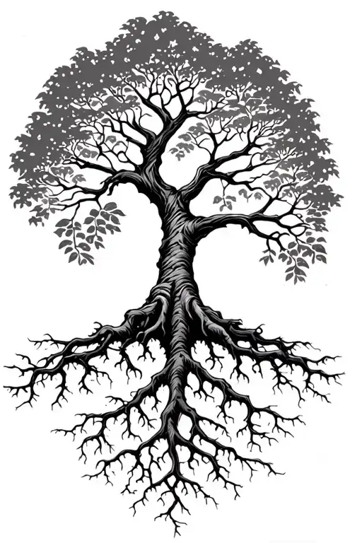 Tree Of Life With Roots