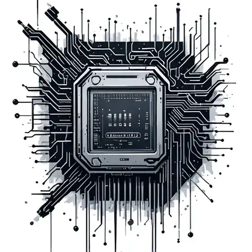 Cyberpunk Aesthetics Featuring Circuits Electronics
