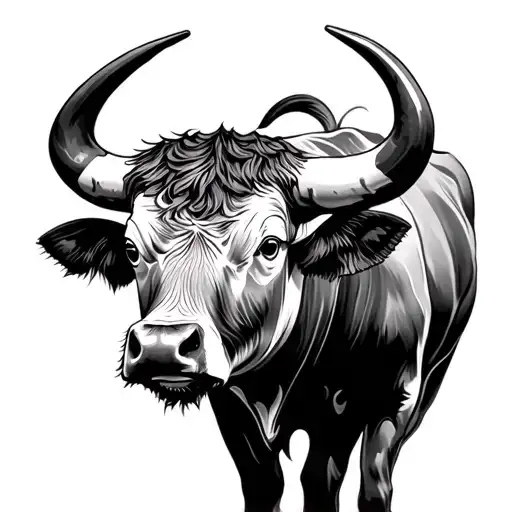 Realistic And Graphic Bull