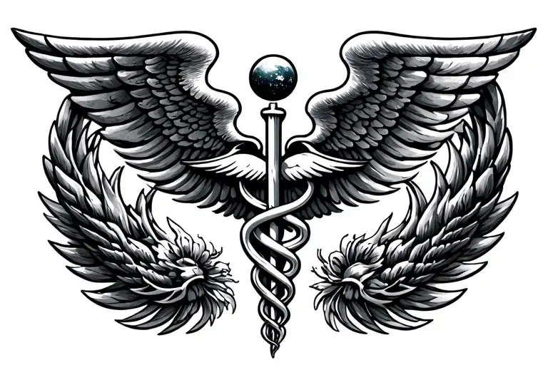 Simple Caduceus Outer Space