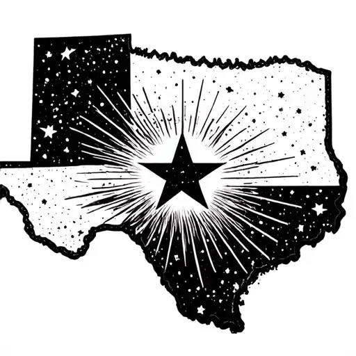 Amarillo Texas State Outline Of The State