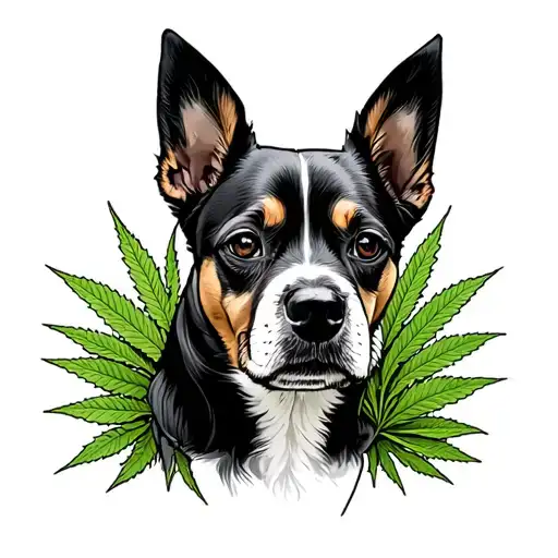 Dog And Weed