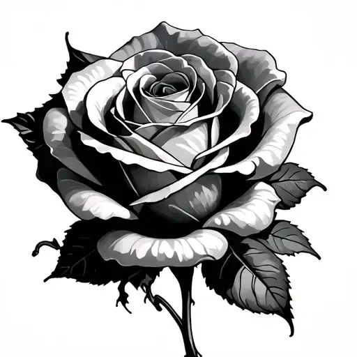 Rose Dieing Showing Blance