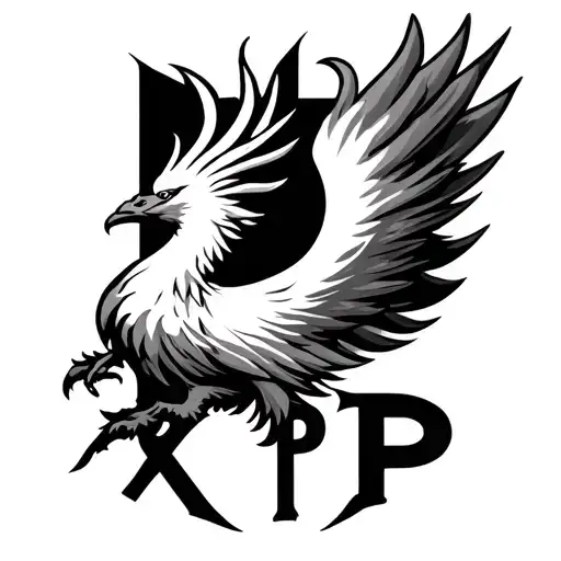 Phoenix Rising From Xrp Logo